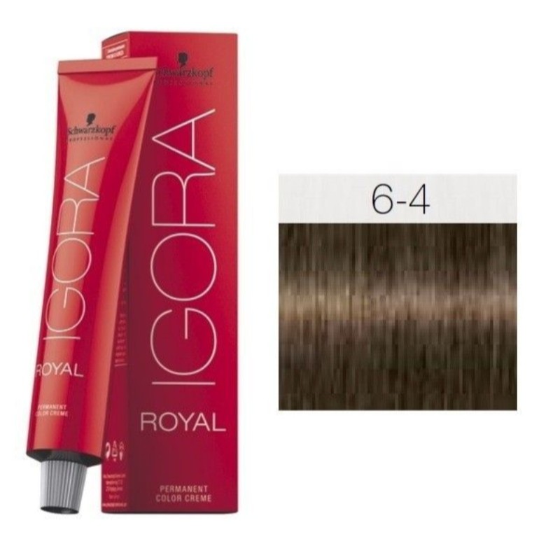 Schwarzkopf Professional Igora Royal Hair Color 6 4 Dark Blonde Beige Cashmere Cosmetics