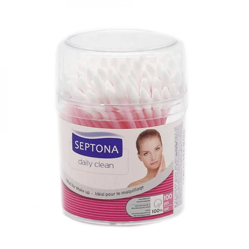 Septona Cotton Buds Lady Care Pieces (100) | الجسم والأستحمام | أدوات العنايه بالجسم