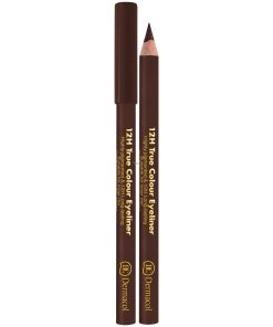 DERMACOL 12H TRUE COLOUR EYELINER HIGHLY PIGMENTED NO.6-DARK BROWN