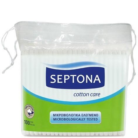 Septona Cotton Buds Plastic Bag (100) | أدوات العنايه بالجسم